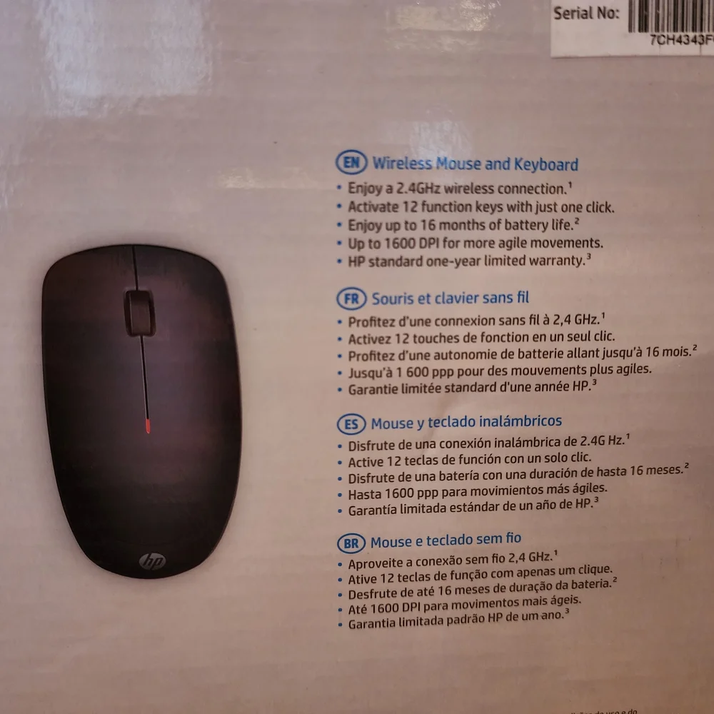 HP 230 Wireless Keyboard & Mouse Combo Black | 2.4GHz USB Receiver PC Laptop
